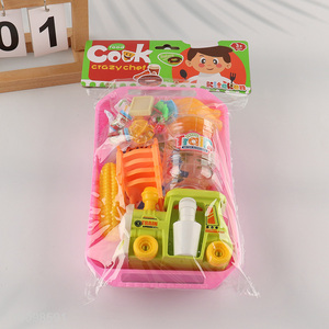 Good Quality 23PCS Pretend Play Food Set Kitchen Cooking Playset for Kids