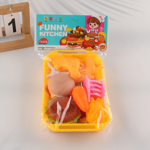 Factory Price 12PCS Kids Kitchen Toys Plastic Dollhouse Kitchen Accessories Toys