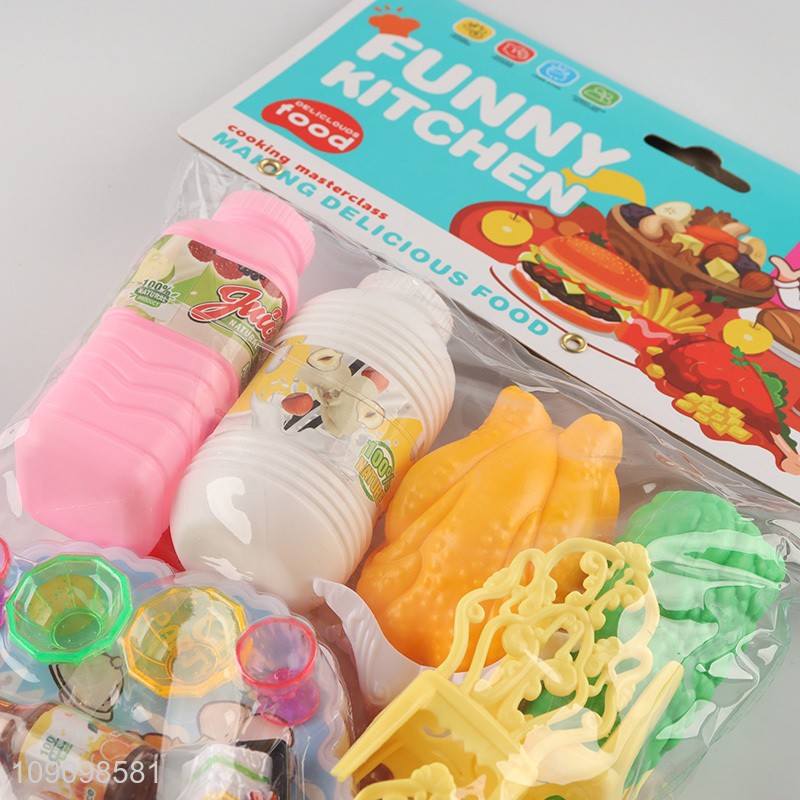 New Arrival 24PCS Kids Kitchen Toy Accessories Toddlers Cooking Playset