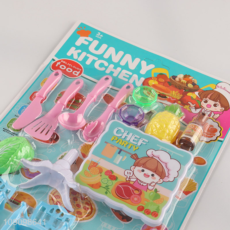 Wholesale 14PCS Kids Toddlers Kitchen Playset Prentend Play Kitchen Toys