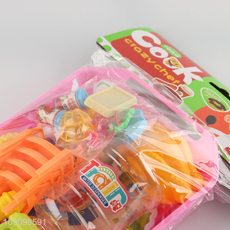 Good Quality 23PCS Pretend Play Food Set Kitchen Cooking Playset for Kids