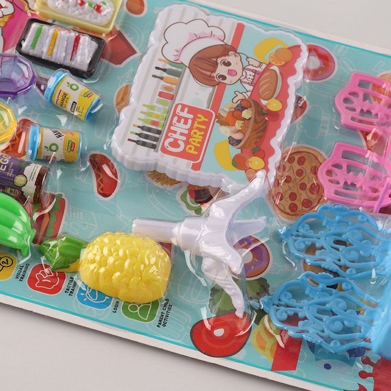 Factory Price 18PCS Pretend Kitchen Playset Plastic Cooking Toy for Kids Age 3+