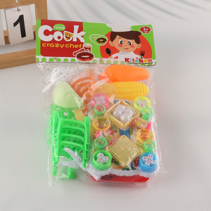 China Imports 28PCS Kids Pretend Play Kitchen Toys with Furniture & Tableware