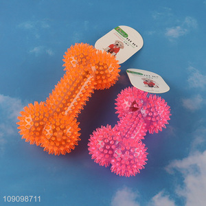 New Arrival Light Up Squeaky Dog Toy Durable Dog Chew Teething Toy