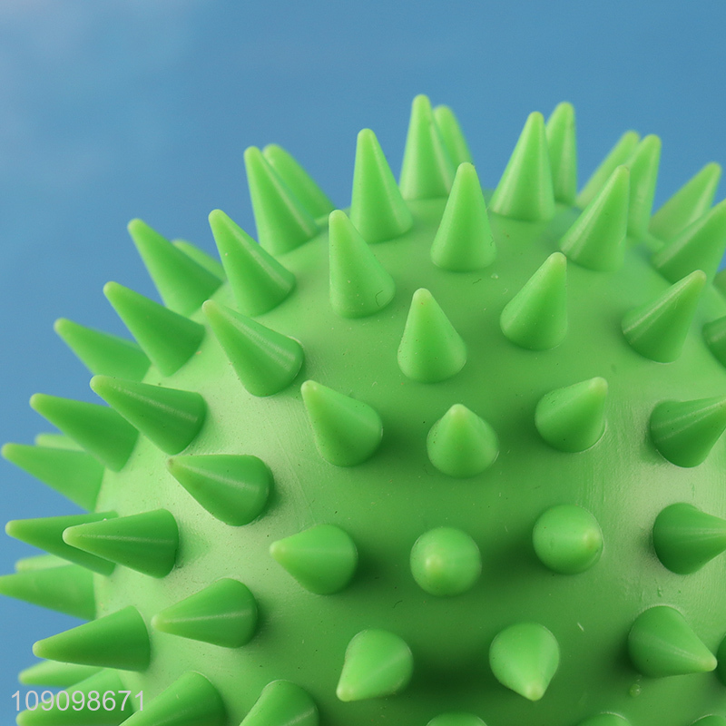 China Imports Solid Dog Toy Ball Indestructible Dog Toy Spiky Ball