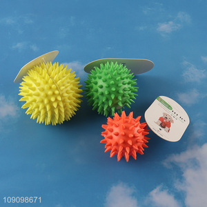 China Imports Solid Dog Toy Ball Indestructible Dog Toy Spiky Ball