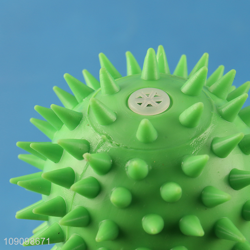 China Imports Solid Dog Toy Ball Indestructible Dog Toy Spiky Ball