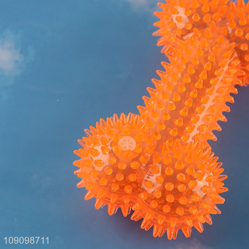 New Arrival Light Up Squeaky Dog Toy Durable Dog Chew Teething Toy