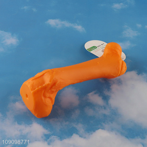 Hot Sale Squeaky Dog Toy Anti-Bite Bone Shape Dog Teething Toy