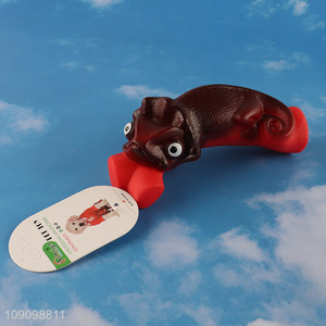 New Arrival Squeaky Dog Toy Chameleon Shaped Dog Teething Toy