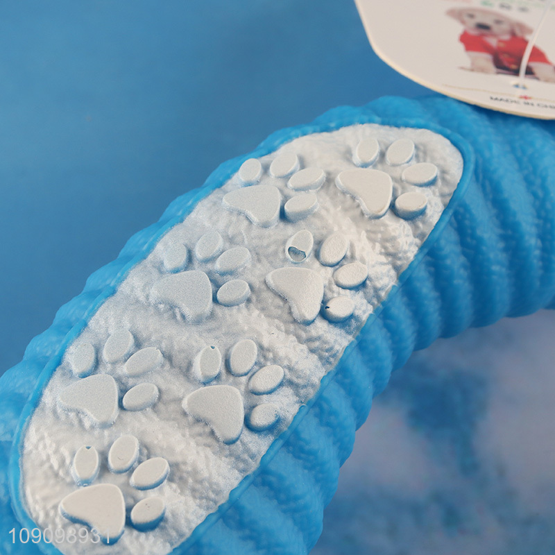 Factory Supply Squeaky Dog Toy Ox Horn Shaped Dog Puppy Teething Toy