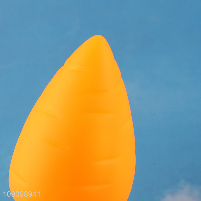 Factory Price Squeaky Dog Toy Carrot Shaped Dog Puppy Chew Toy