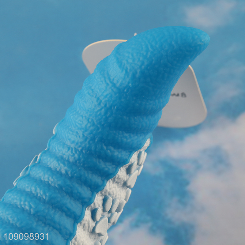 Factory Supply Squeaky Dog Toy Ox Horn Shaped Dog Puppy Teething Toy