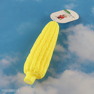 China Imports Squeaky Dog Toy Corn Shaped Dog Chew Teething Toy
