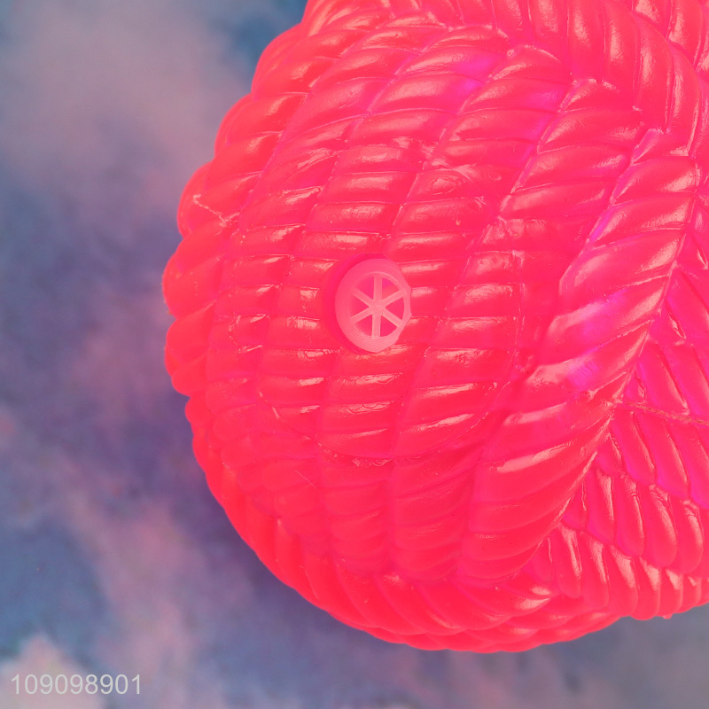 Factory Supply Light Up Dog Toy Ball Squeaky Dog Puppy Chew Toy