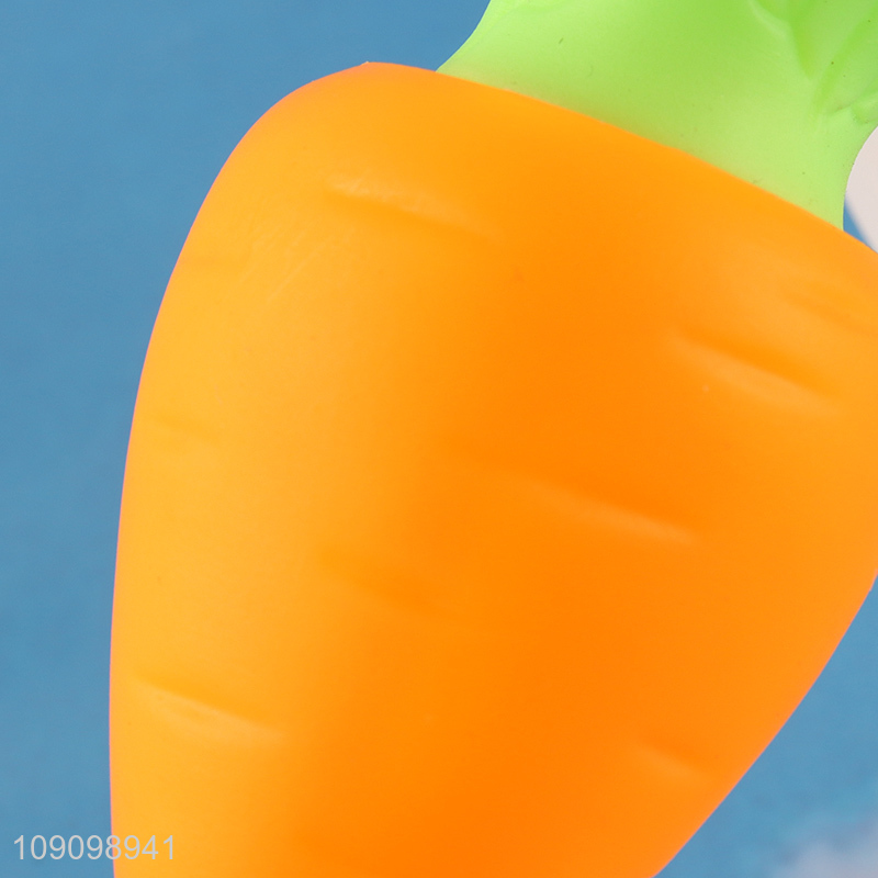 Factory Price Squeaky Dog Toy Carrot Shaped Dog Puppy Chew Toy