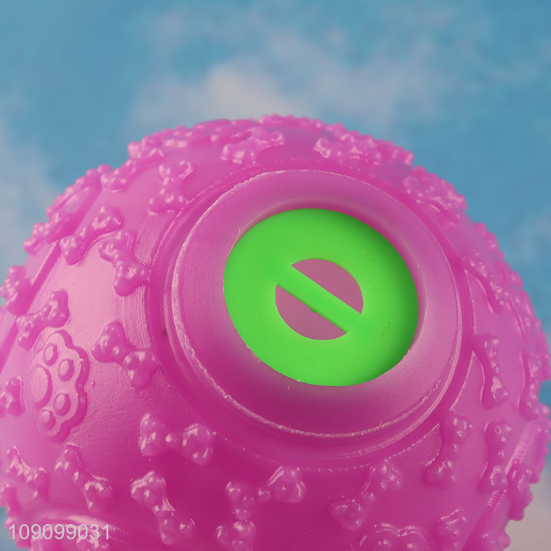 Low Price Squeaky Dog Toy Ball Dog Chew Toy Food Leakage Toy