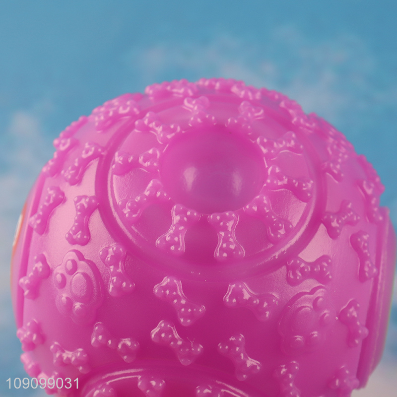 Low Price Squeaky Dog Toy Ball Dog Chew Toy Food Leakage Toy