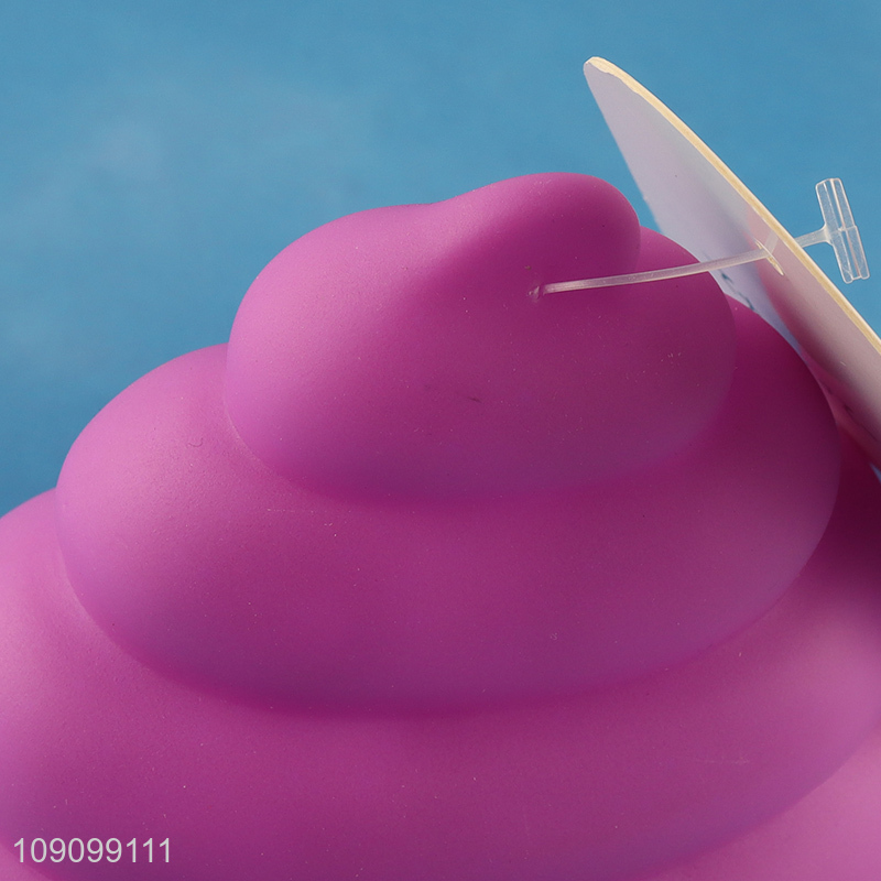 Factory Wholesale Dog Squeaky Toy Poop Shaped Dog Chew Teething Toy