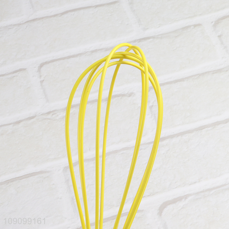 China products silicone kitchen gadget egg whisk with wooden handle