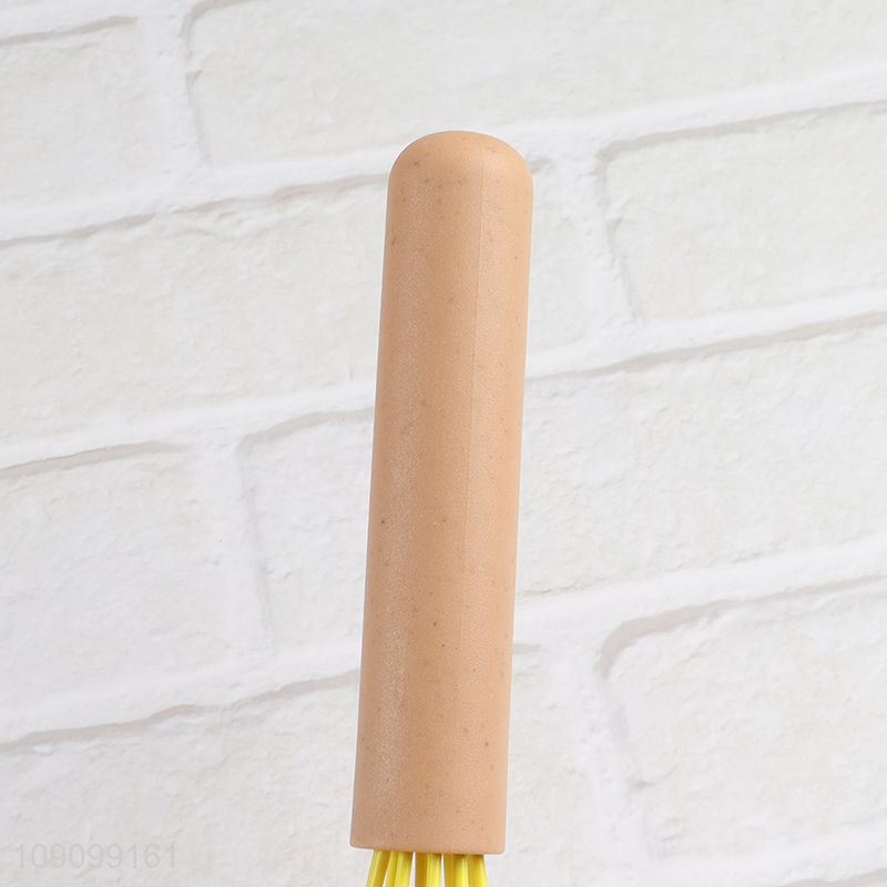 China products silicone kitchen gadget egg whisk with wooden handle