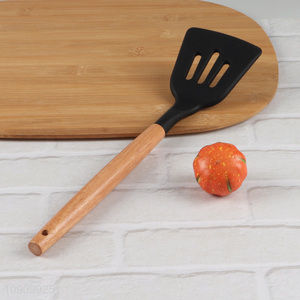 High quality non-stick silicone cooking slotted spatula for kitchen utensil