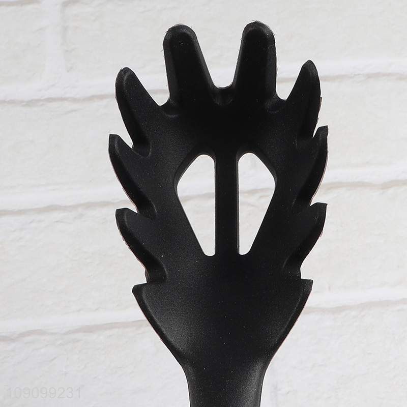 New arrival silicone kitchen utensil spaghetti spatula with wooden handle