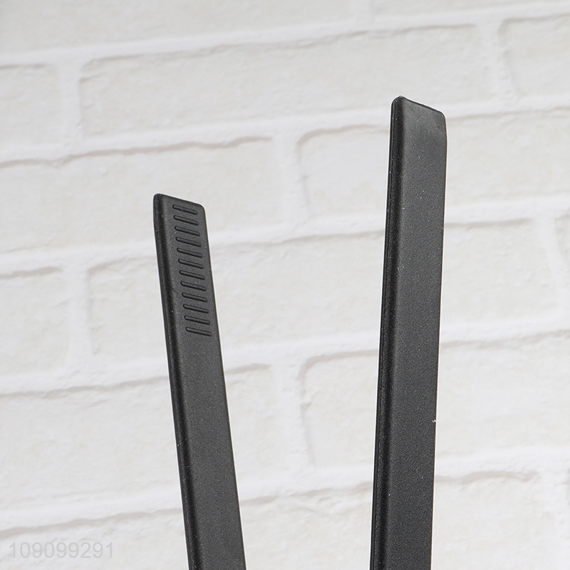 Top selling black silicone kitchen gadget food tongs food clips wholesale