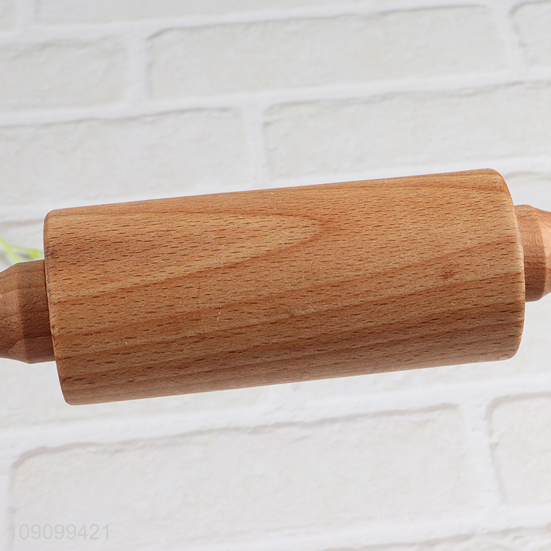 Yiwu market home restaurant kitchen wooden rolling pin with handle