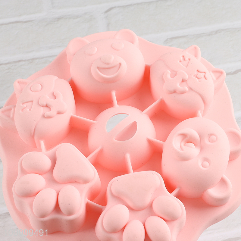Good quality cartoon animal series silicone cake mold baby food mold