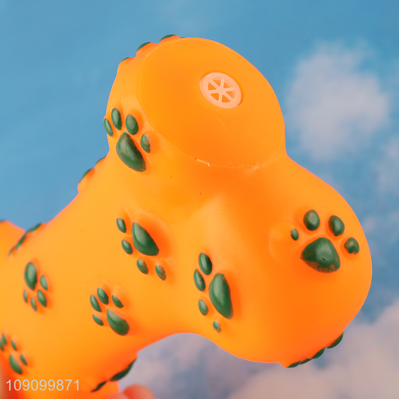 Popular Product Bone Shaped Dog Squeaky Toy Dog Teething Training Toy