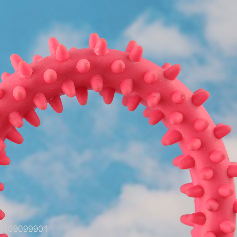 Factory Price Indestructible Dog Chew Toy Dog Puppy Teething Ring