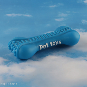 Online Wholesale Squeaky Dog Toy Bone Shaped Puppy Toy for Teething