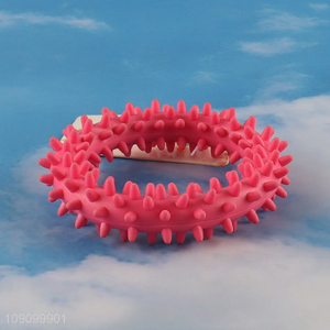 Factory Price Indestructible Dog Chew Toy Dog Puppy Teething Ring