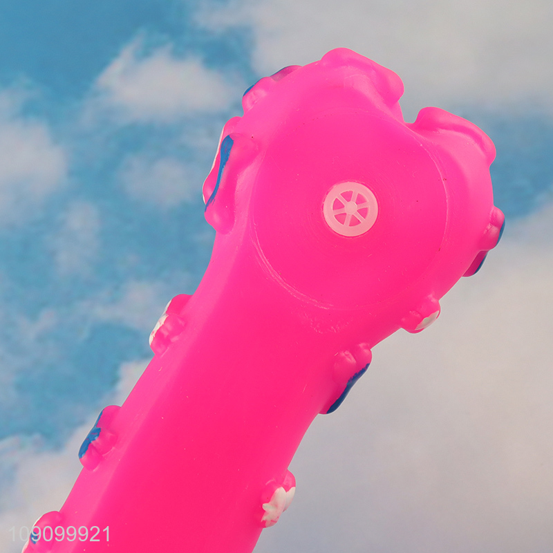 Factory Supply Bone Shaped Dog Chew Teething Toy Dog Squeaky Toy