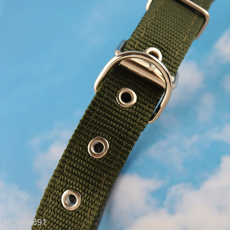 Wholesale Heavy Duty Adjustable Dog Collar Breathable Pet Collar