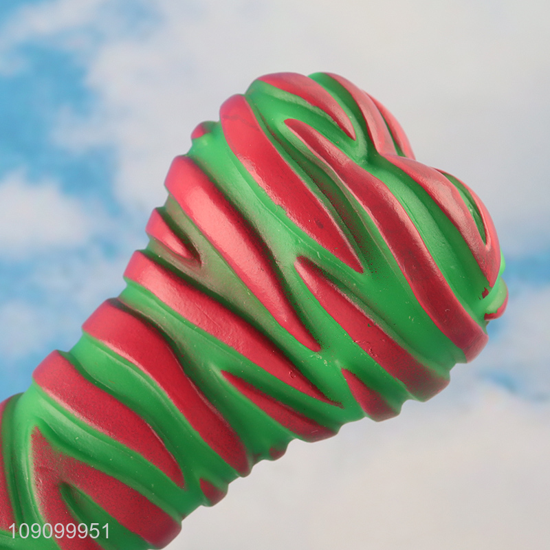 Wholesale Pet Dog Squeaky Toy Bone Shaped Dog Teething Training Toy