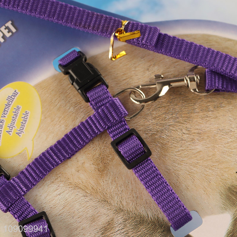 Wholesale Escape Proof Adjustable Cat Harness and Leash Set Pet Supplies