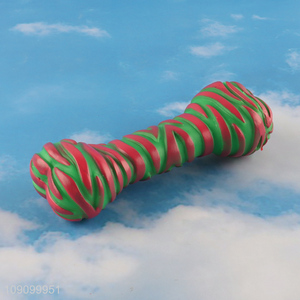 Wholesale Pet Dog Squeaky Toy Bone Shaped Dog Teething Training Toy