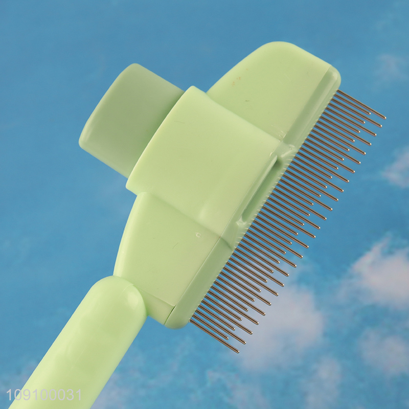 Wholesale One-Click Release Pet Hair Removal Brush Dog Cat Grooming Brush