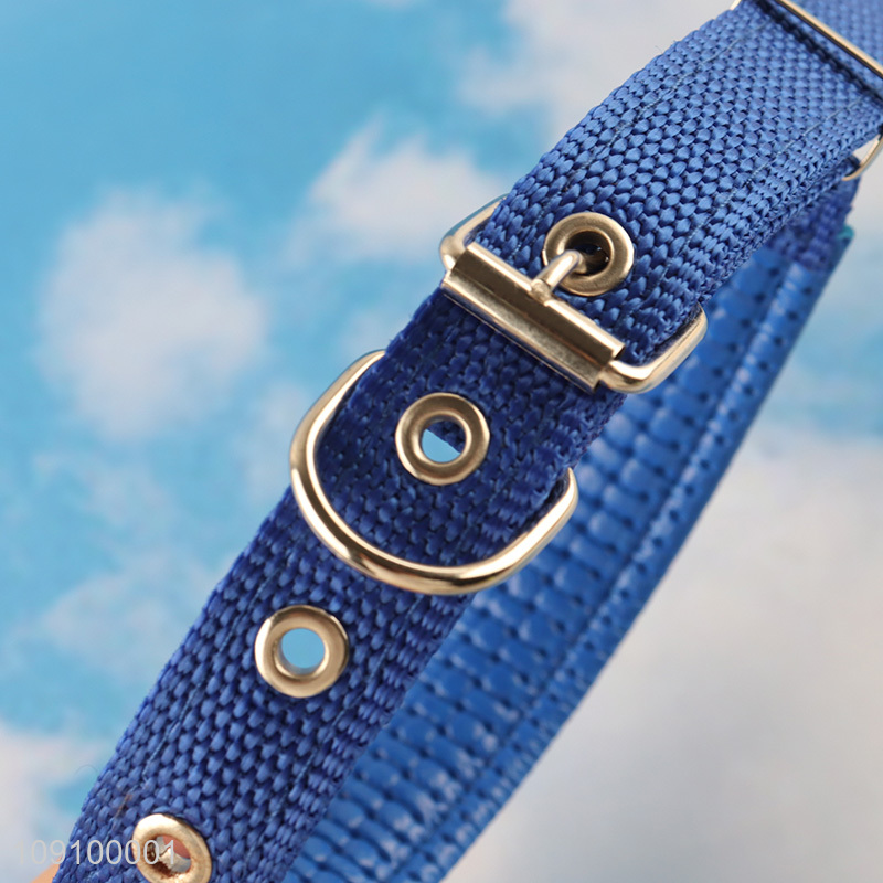 Factory Price Dog Collar Adjustable Pet Collar with Metal Buckle