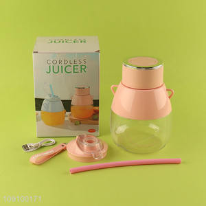 Good Quality 6-Blade Electric Juicer Cup USB Rechargeable Juice Blender