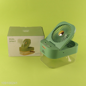 High Quality Portable Misting Fan Desk Mist Fan with Night Light