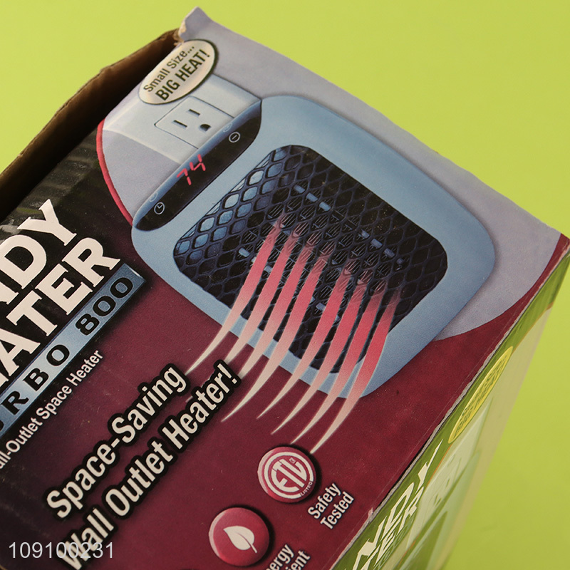 Factory Price 800W Handy Heater Turbo Wall Outlet Small Space Heater