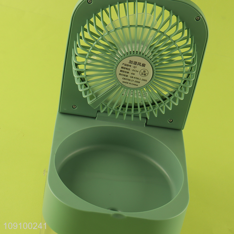 High Quality Portable Misting Fan Desk Mist Fan with Night Light