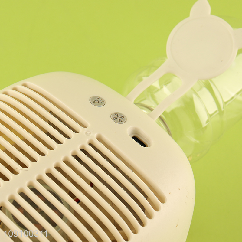 Online Wholesale Portable Mist Fan USB Rechargeable Air Cooler Fan