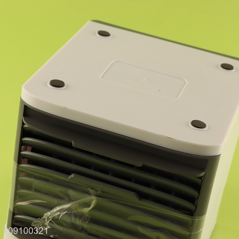 Factory Price USB Rechargeable Ice Fan Air Cooler with Led Night Light