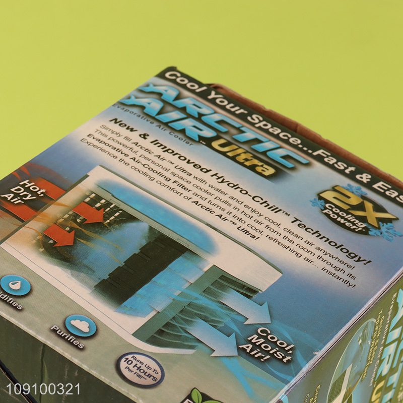 Factory Price USB Rechargeable Ice Fan Air Cooler with Led Night Light