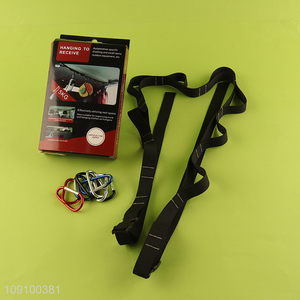 Wholesale Car Clothes Hanger Bar Set Car Travel Clothesline with Carabiners
