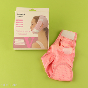 Good Quality Reusable V Line Face Strap Soft Sleeping Mask for Women